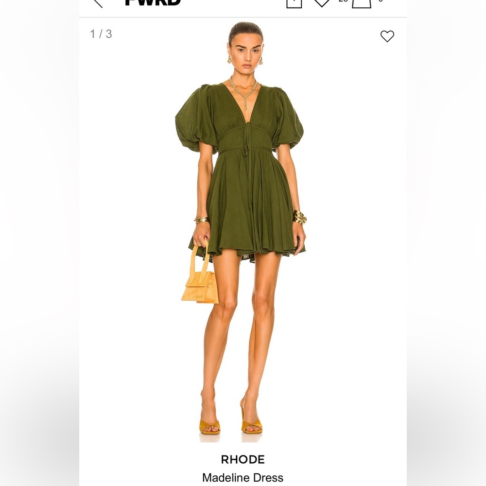 Rhode Madeline Dress size 6 - worn once.